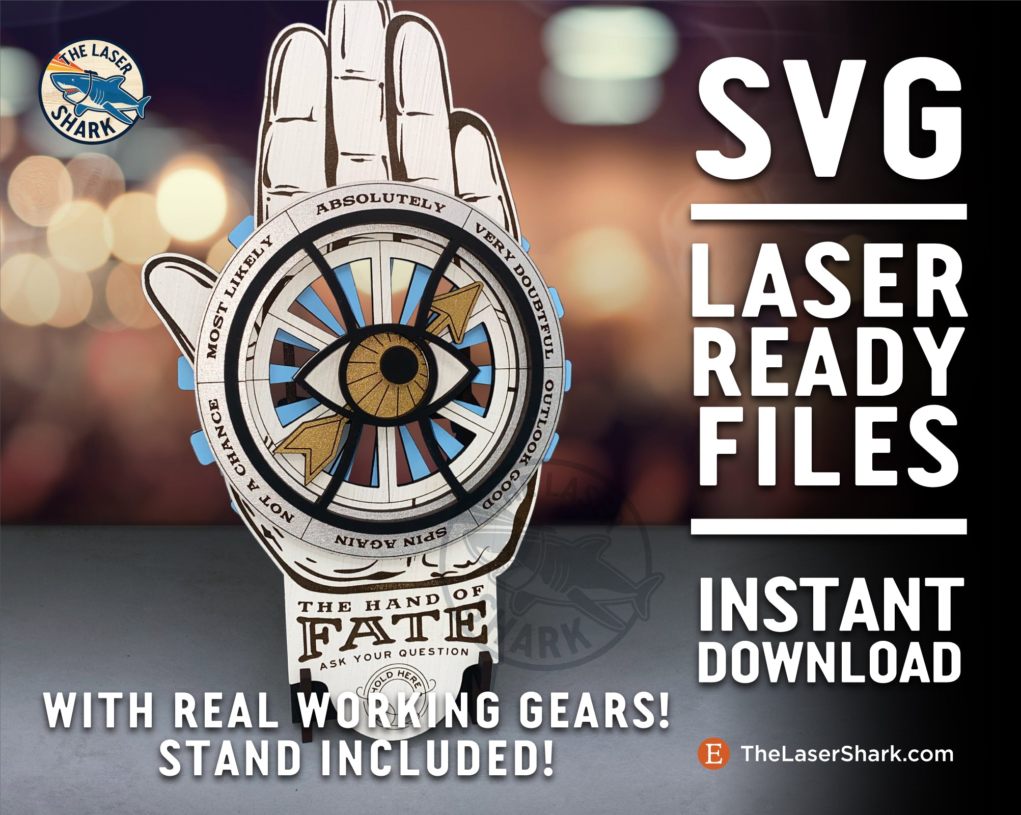 The Hand of Fate - Laser Cut Files - SVG – The Laser Shark