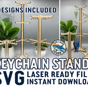 Keychain Stands - Laser Cut Files - SVG