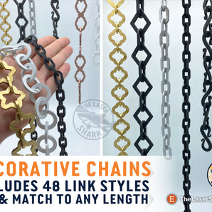 Decorative Chains - Laser Cut Files - SVG