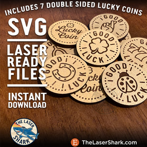 Lucky Coins - Laser Cut Files - SVG