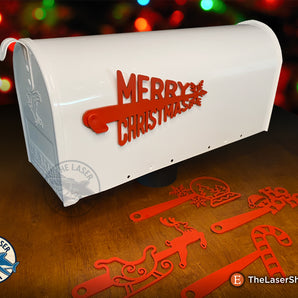 Christmas Mailbox Flags - Laser Cut Files - SVG