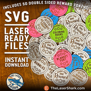 Reward Tokens - Laser Cut Files - SVG
