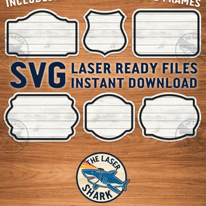 Shiplap Frames Set #1 - Laser Cut Files - SVG
