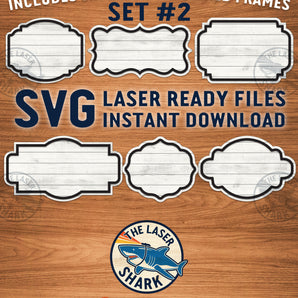 Shiplap Frames Set #2 - Laser Cut Files - SVG
