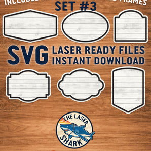 Shiplap Frames Set #3 - Laser Cut Files - SVG