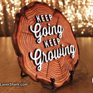 Keep Growing Tree Ring - Laser Cut Files - SVG