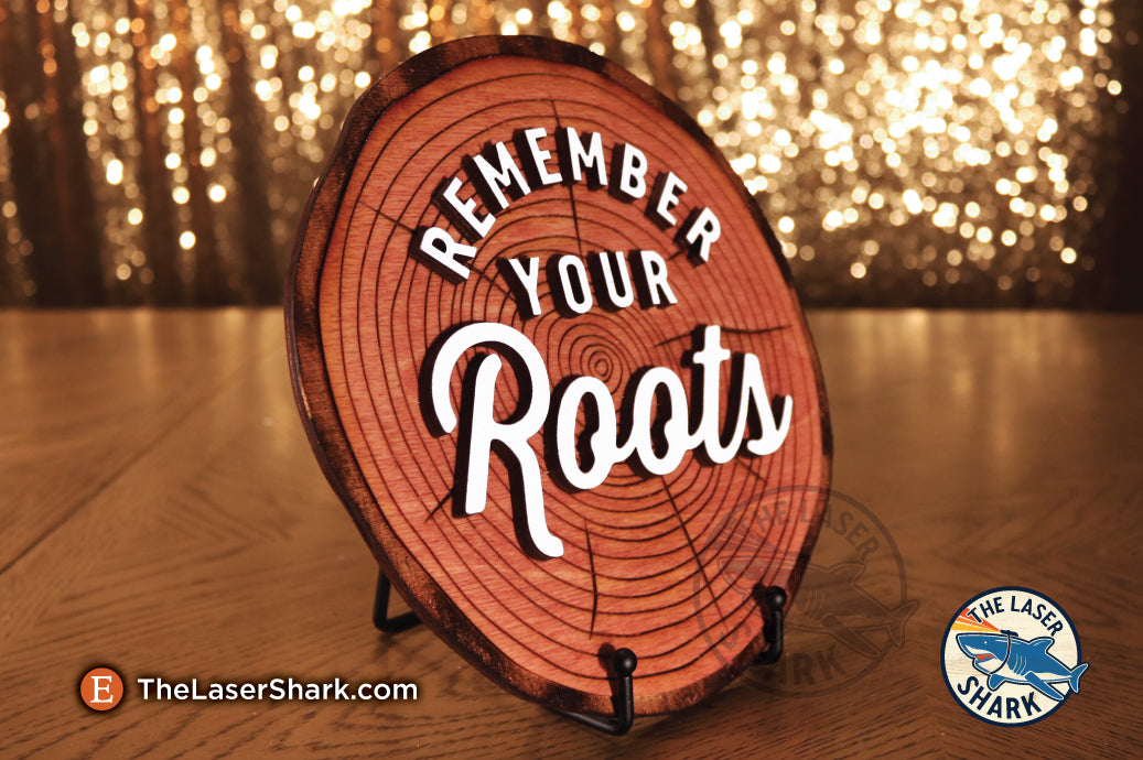 Remember Your Roots Tree Ring - Laser Cut Files - SVG – The Laser Shark