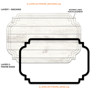 Shiplap Frames Set #2 - Laser Cut Files - SVG