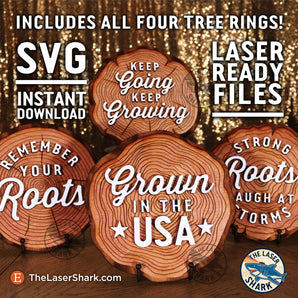 Tree Ring Quotes - Laser Cut Files - SVG